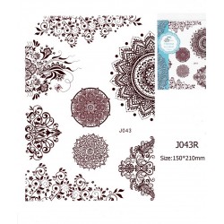 Tatuaj Henna #J043B Tatuaje corporale / Body painting